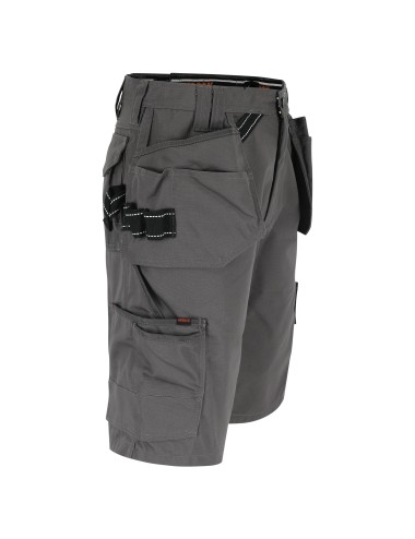 Bermuda de travail multipoches Pallas Herock gris vue 2