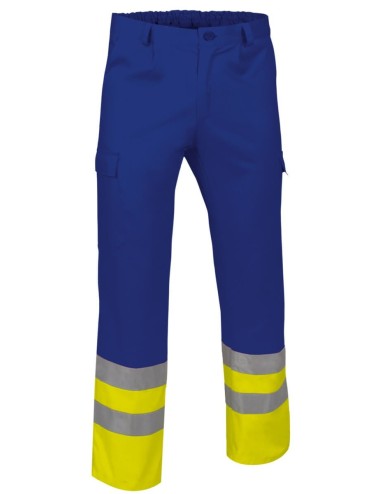 Pantalon travail haute visibilite basique Train cotepro vert