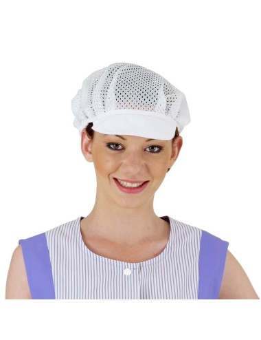Casquette alimentaire Gavroche Filet blanc lot de 2 cotepro