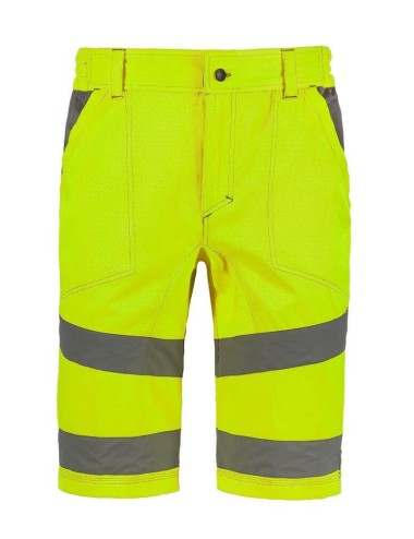 Bermuda travail haute visibilite Aldrin jaune North Ways cotepro
