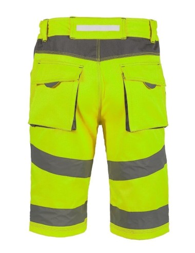 Bermuda travail haute visibilite Aldrin jaune North Ways cotepro