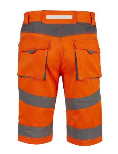 Bermuda travail haute visibilite Aldrin orange North Ways cotepro