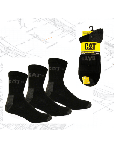 Socquettes travail resistantes C-323 Caterpillar cotepro