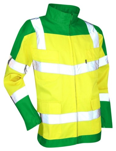 Blouson haute visibilite Urgence LMA vert jaune cotepro