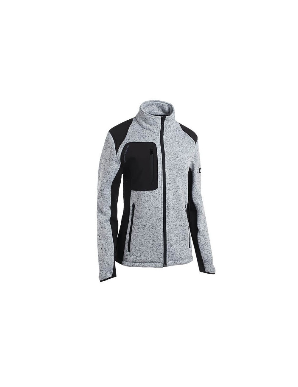 Veste travail femme molletonnee Louise North Ways cotepro gris