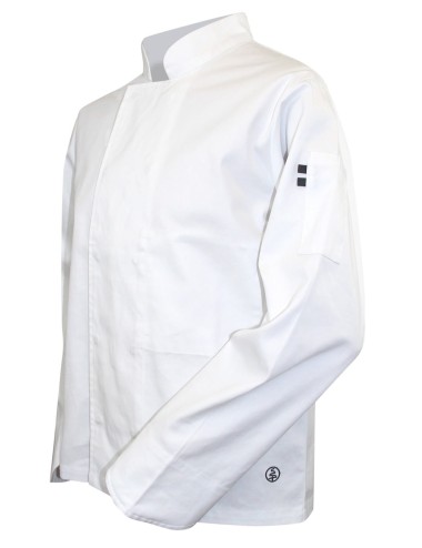 Veste cuisine coton blanche Poisson LMA cotepro