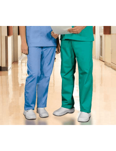Pantalon medical unisexe pas cher Pixel valento cotepro blanc
