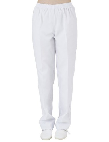 Pantalon travail mixte blanc sans poches cotepro