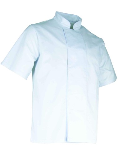 Veste cuisinier manches courtes polycoton Aubergine LMA cotepro