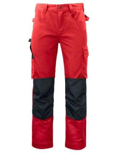 Pantalon travail poches genouilleres 5532 Projob rouge ou beige cotepro