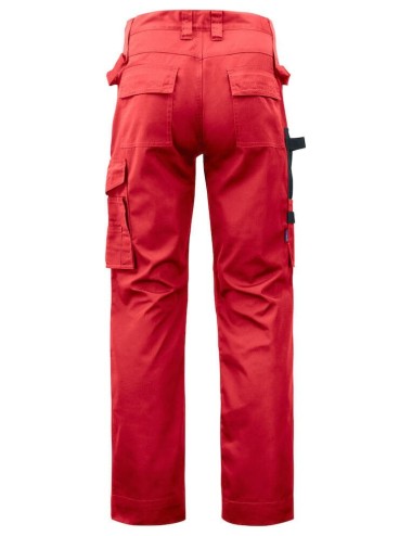 Pantalon travail poches genouilleres 5532 Projob rouge ou beige cotepro