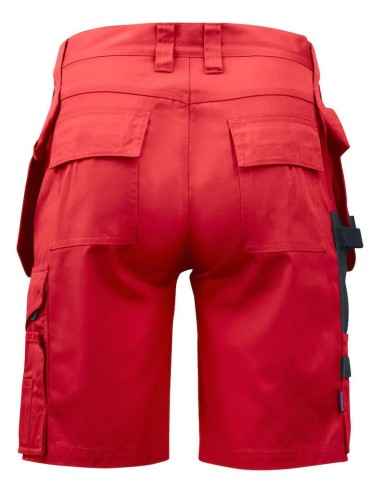Bermuda travail poches flottantes 5535 Projob rouge beige cotepro
