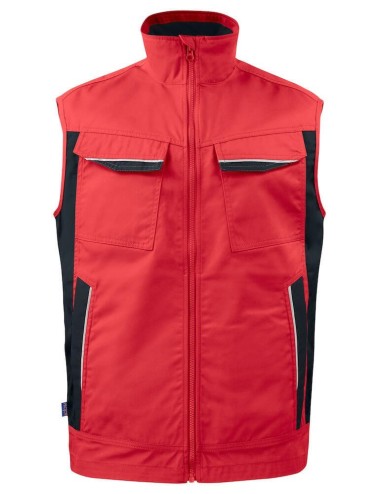 Gilet travail bodywarmer 5706 Projob rouge ou beige cotepro