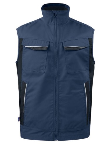 Gilet travail bodywarmer 5706 Projob gris ou marine cotepro marine