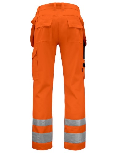 Pantalon haute visibilite poches flottantes 6531 Projob orange cotepro