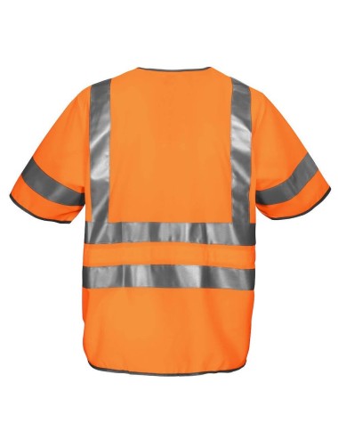 Gilet haute visibilite manches courtes classe 3 Projob 6707 orange cotepro