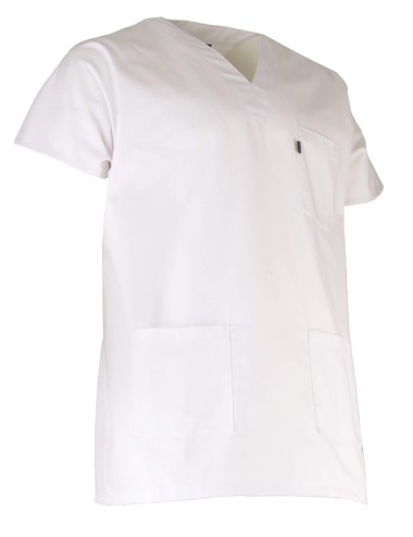 Tunique medicale manches courtes homme col v bistouri LMA cotepro