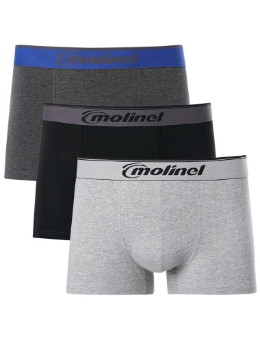 Pack 3 Boxers hommes confortables Molinel cotepro