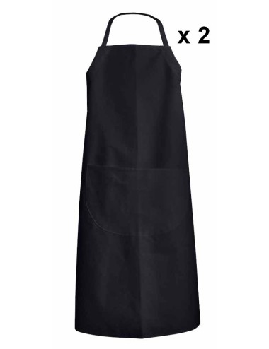 Tablier cuisinier bavette reglable Céleri LMA lot 2 cotepro