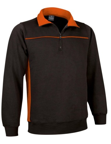 Sweat travail bicolore Thunder cotepro orange/noir