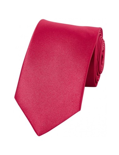 Cravate service unie pointe 6 cm plusieurs coloris cotepro rouge