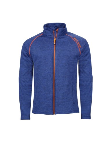 Gilet travail maille doublee polaire col montant Lenny North Ways cotepro bleu