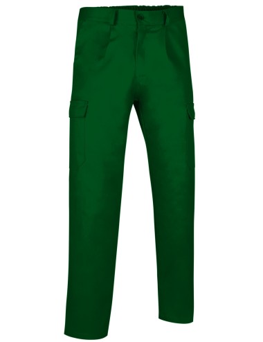 Pantalon travail multipoches eco Caster Valento cotepro vert