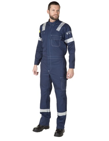 Combinaison multirisques poches genoux Techprotect bandes Molinel cotepro