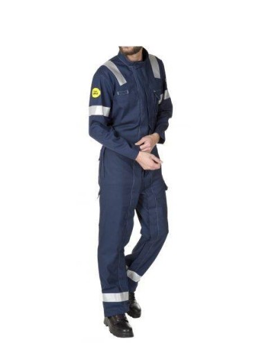 Combinaison multirisques quick zip Techprotect bandes Molinel cotepro