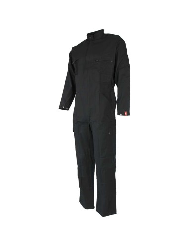 Combinaison travail simple zip poches genoux ideal plus uni DMD cotepro noir