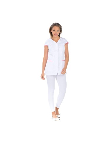 Tunique femme manches courtes Ophelie Lotus blanc vue 1 cotepro.fr