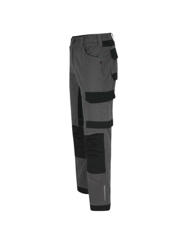 Pantalon travail coton stretch resistant Xeni Herock gris vue 1 cotepro.fr