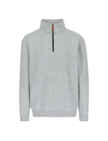 sweat travail col montant zippe Vigor Herock gris clair vue 1 cotepro.fr