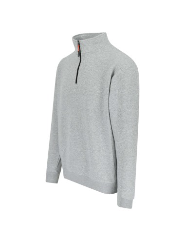 sweat travail col montant zippe Vigor Herock gris clair vue 1 cotepro.fr