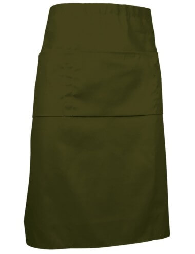 Tablier bistro polycoton cabernet basic cotepro vert