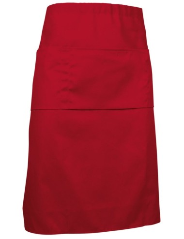 Tablier bistro polycoton cabernet basic cotepro rouge