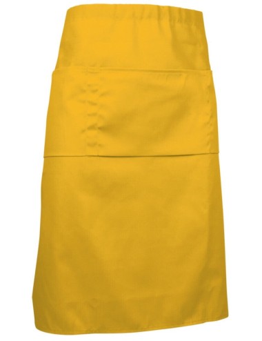 Tablier bistro polycoton cabernet basic cotepro jaune