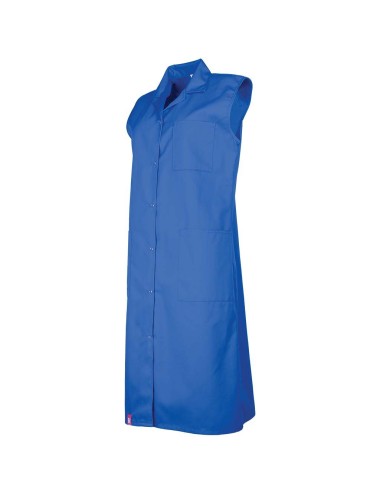 Blouse travail femme sans manches Cathy DMD bleu cotepro.fr