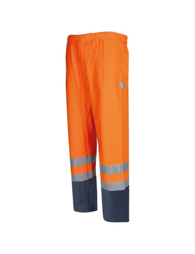 Pantalon haute visibilite impermeable orange sonoflex DMD