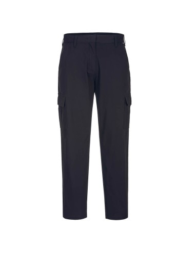 Pantalon travail femme cargo extensible S233 Portwest noir vue 1 cotepro.fr
