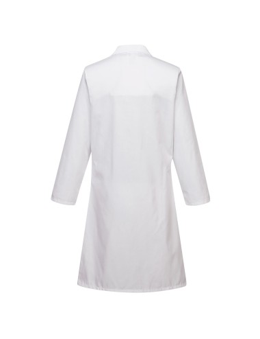 Blouse laboratoire femme manches longues Standard Portwest blanc vue 1 cotepro.fr