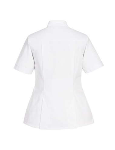 Tunique manches courtes femme travail coupe maternite LW22 Portwest blanc cotepro.fr