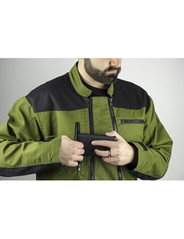 Combinaison travail double zip bicolore Trident LMA cotepro