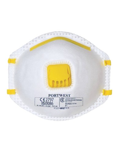 Masque protection poussière à valve FFP1 Portwest en lot