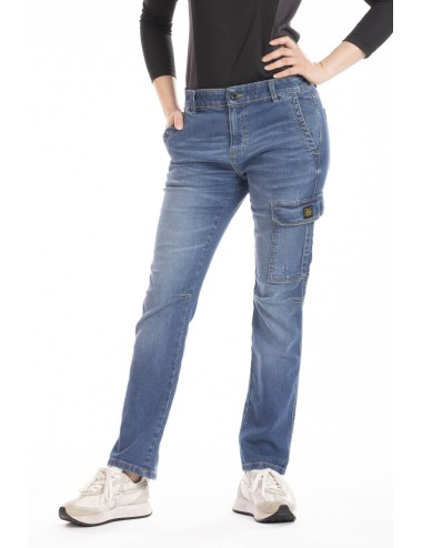 Jeans travail femme confort stretch Betty Rica lewis bleu