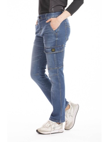 Jeans travail femme confort stretch Betty Rica lewis bleu