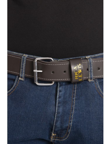 Ceinture en cuir boucle acier Captain Rica Lewis cotepro.fr