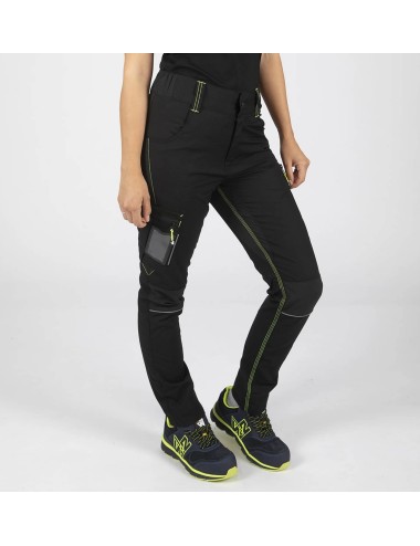 Pantalon travail femme slim fit Lucie Nine Worths marine cotepro.fr