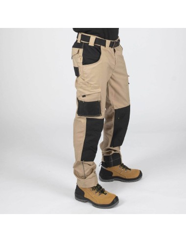 Pantalon travail robuste Adam beige Nine Worths