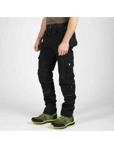 Pantalon travail coton Howard black Nine Worths cotepro